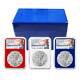 2024 (w) 1 $ American Silver Eagle Ensemble De 3 Pièces Ngc Ms70 Er Étiquette Biden Rouge Blanc Bleu