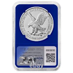 2024 (W) 1 $ American Silver Eagle Ensemble de 3 pièces NGC MS70 ER Étiquette Biden Rouge Blanc Bleu