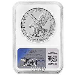 2024 (W) Ensemble de 3 pièces American Silver Eagle 1$ NGC MS70 FDI Étiquette Trump Rouge Blanc