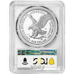 2024-W Preuve $1 American Silver Eagle PCGS PR70DCAM FS Trump 45ème Président