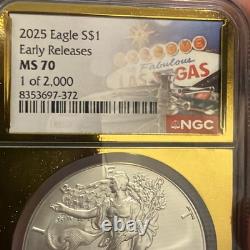 2025 Aigle ? Sortie anticipée ? NGC MS70 ? Étiquette Vegas Gold Label 2025 Aigle ? Sortie anticipée ? NGC MS70 ? Étiquette Vegas Gold Label