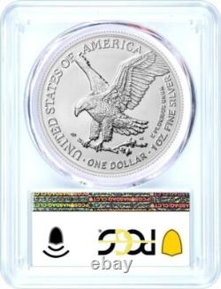 2025 (P) 1 $ 1oz Aigle en Argent avec Privy Aigle PCGS MS70 Première Jour d'Émission Drapeau