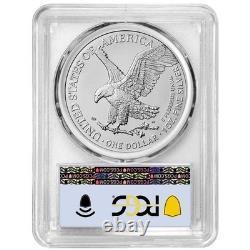 2025 (P) 1 $ Aigle en Argent Américain Premier Privy PCGS MS70 FDOI Étiquette Drapeau
