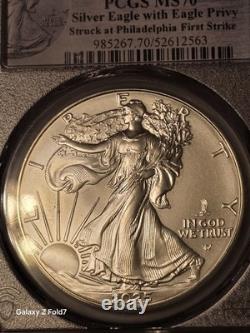 2025(P) Aigle d’argent Eagle Privy PCGS MS70