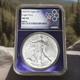 2025 (p) S$1 Once American Silver Eagle ? Aigle Privy Ngc Ms69 Traderbea Violet