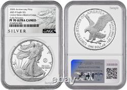 2025 P Silver Eagle S$1 Corps des Marine des États-Unis NGC PF70 UC Premières Émissions #432