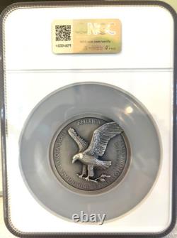 2025 X-MINT Prend Vie 5 Oz AIGLE EN ARGENT NGC MS70 Vieilli AR GAUDIOSO