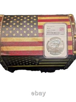 2026 $1 American Silver Eagle NGC MS70 250e anniversaire PREMIERS 50 000 FRAPPES