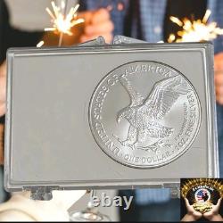 2026 ANNIVERSAIRE HEUREUX $1 Aigle en Argent Américain Non Circulé Souvenir et Investissement
