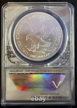 2026 Aigle d’argent de la Monnaie de Denver Daniel Carr surfrappe à double date MS70 avec marque privée