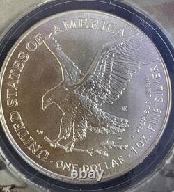 2026 Aigle d’argent de la Monnaie de Denver Daniel Carr surfrappe à double date MS70 avec marque privée