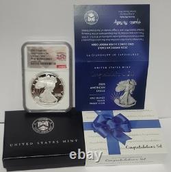 2026 American Silver Eagle en argent Proof S$1 Set Félicitations NGC PF69 UC FDOI Premier Jour ANA