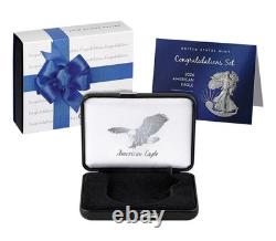 2026 American Silver Eagle en argent Proof S$1 Set Félicitations NGC PF69 UC FDOI Premier Jour ANA