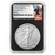 2026 (w) 1 $ 1 Oz American Silver Eagle Ngc Ms70 Er &Eacute;tiquette Noire Retro Core
