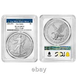2026 (W) 1 $ Sou Silver American Eagle PCGS MS70 FS Étiquette West Point
