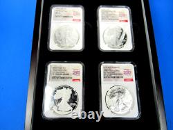 2026 (W), W, P &W, ensemble de 4 pièces, ensemble complet A. S. E. YR NGC MS/PF 70, FDOI, 250