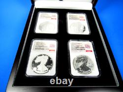 2026 (W), W, P &W, ensemble de 4 pièces, ensemble complet A. S. E. YR NGC MS/PF 70, FDOI, 250
