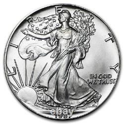 20 Pièces 1987 1 oz 20 Pièces American Silver Eagle BU tube orange d'origine
