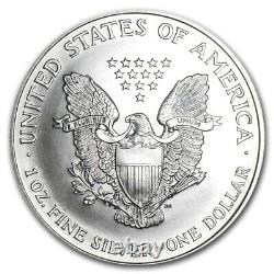 20 Pièces 1987 1 oz 20 Pièces American Silver Eagle BU tube orange d'origine