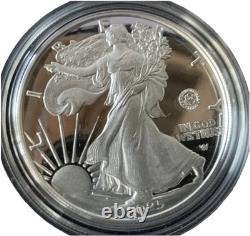 250e anniversaire de l'ARMÉE DES ÉTATS-UNIS Pièce en argent proof d'un oz avec aigle américain