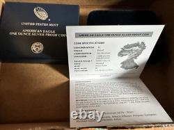 250e anniversaire de l'Armée américaine, pièce en argent de un once avec preuve aigle américain