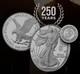 250e Anniversaire Du Corps Des Marines Des États-unis Pièce En Argent De 1 Oz En épreuve Aigle Américain (precommander)