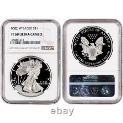 37 Pc. 1986 2022 American Silver Eagle Proof Complete Date Set Ngc Pf69 Ucam