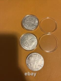 3- Pièces American Eagle en argent pur 999 de 1 oz de 2025