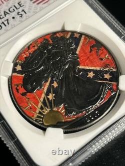 #3 RARE USA 1 oz Événement historique américain AIGLE D’ARGENT $1 Walking Liberty 2017 Rut