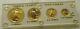 4 Coin Set 1986 Us Mint American Gold Eagles 1.85 Oz. Or 1ère Année