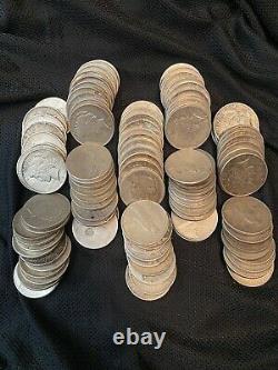 5 Rouleaux 100 Pièces $1 1922-1935 Peace Us Silver Dollars Eagle 90% Lot En Vrac