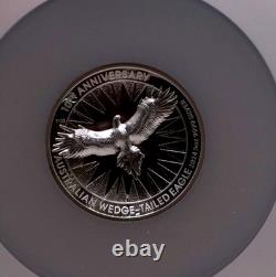 5 oz Australie NGC Proof PF70 Privé Signé à la Main Haute Relief Faible Mintage WT-Aigle