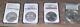 Aigles En Argent AmÉricains 2007w, 2008w, 2011, 2021s Lot Mixte Évalué Ms70 Ms69