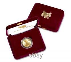Achetez Ici! 1- 2021-w 1/2oz Fine Gold Proof Am Eagle Coin(t-1) + Us Mint Pres. Cs