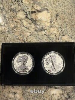 Aigle Américain 2021 Ensemble de Deux Pièces en Argent Reverse Proof d'une Ounce 21XJ