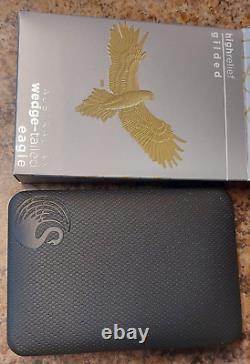 Aigle à queue en coin 2024 10e anniversaire 1oz Argent Proof relief élevé doré, Monnaie de Perth
