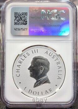 Aigle à queue en coin australien de 1 once en argent NGC MS70 de 2024 $1 Mercanti Coin JP700