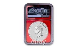 Aigle à queue en coin d'Australie 2024 Etiquette Rouge 1 oz Argent NGC MS70 signé par Mercanti