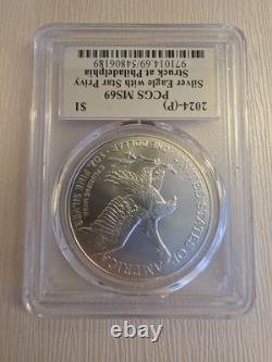Aigle d’argent 2024 P PCGS MS69 Star Privy Emily Damstra