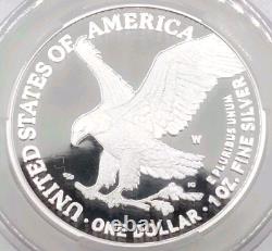 Aigle d'argent CAC Pr70dcam Type 2 de 2021-W, Blanc éclatant de Witterbrick