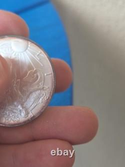 Aigle d’argent West Point 2000, 1 oz, argent fin 999, ton naturel, beauté colorée