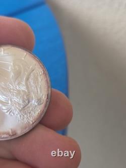 Aigle d’argent West Point 2000, 1 oz, argent fin 999, ton naturel, beauté colorée