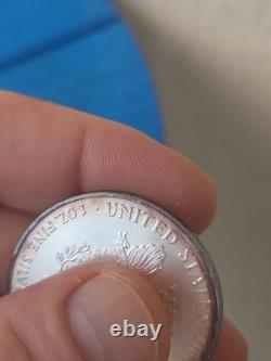 Aigle d’argent West Point 2000, 1 oz, argent fin 999, ton naturel, beauté colorée