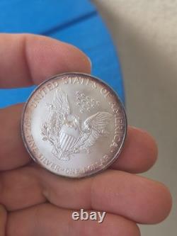 Aigle d’argent West Point 2000, 1 oz, argent fin 999, ton naturel, beauté colorée
