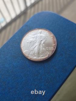 Aigle d’argent West Point 2000, 1 oz, argent fin 999, ton naturel, beauté colorée