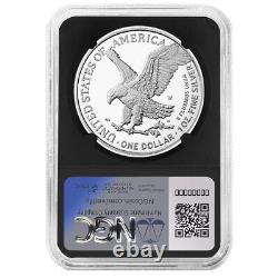 Aigle d'argent américain 2024-W Preuve $1 NGC PF70UC ER Étiquette Trump Noyau Rétro