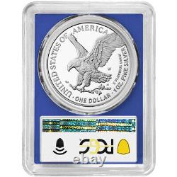 Aigle d'argent américain 2024-W preuve $1 PCGS PR70DCAM FDOI Trump 45ème Président