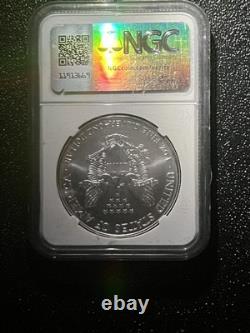 Aigle d'argent américain de 1 $ signé 1997, production précoce frappée en 1996, Monnaie des États-Unis, NGC MS69