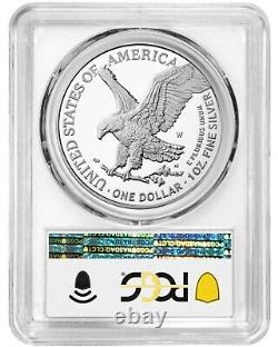 Aigle d'argent d'une once 2024 W preuve PCGS PR70 DCAM étiquette Premier coup