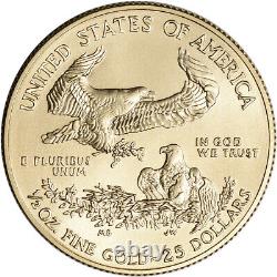 Aigle d'or américain (1/2 once) 25$ NEUF Date aléatoire